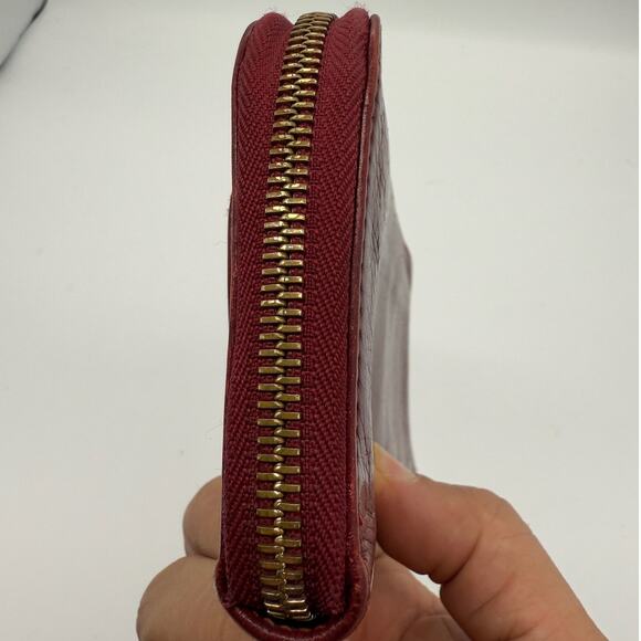 Chloe Lily Leather Continental Zip Around Wallet*Burgundy*Very nice condition - Picture 5 of 15